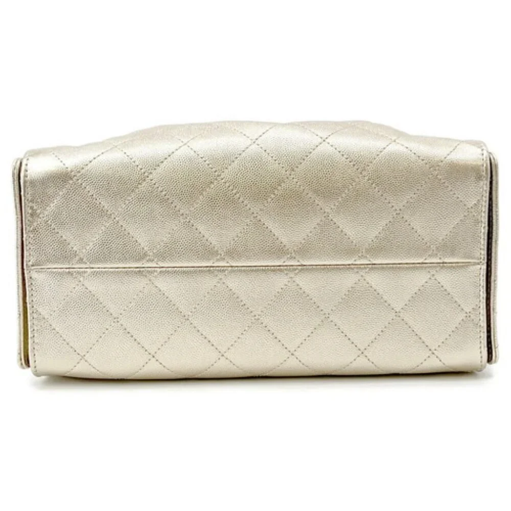 CHANEL Chain Coco Mark Matelasse Caviar Gold 25 Small AS5293 - COA Included - Picture 8 of 17